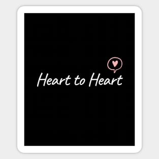 Heart to heart Sticker